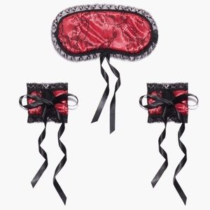 Savage X Fenty lace eye mask & restraints
